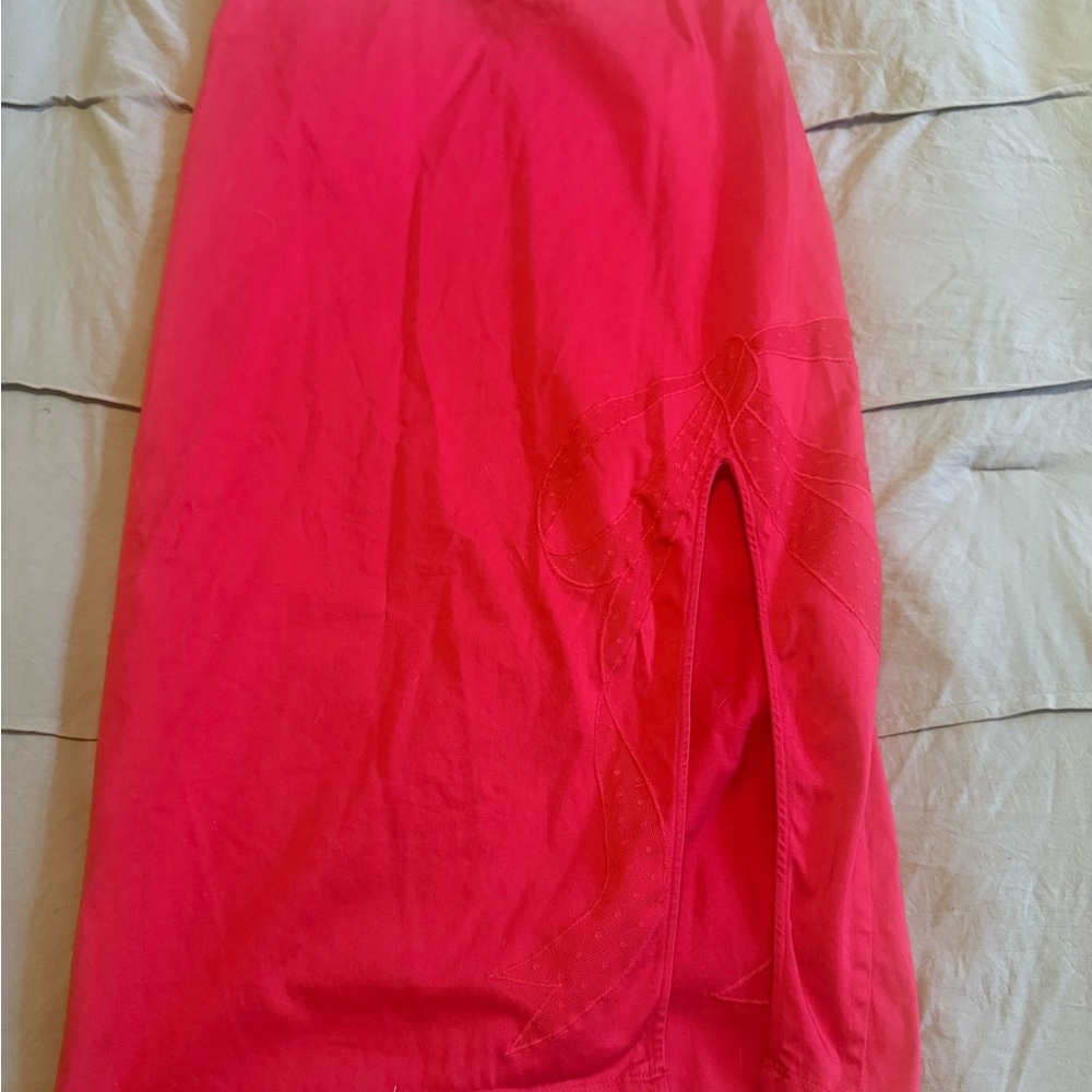 Maeve Vibrant Pink Pencil Skirt